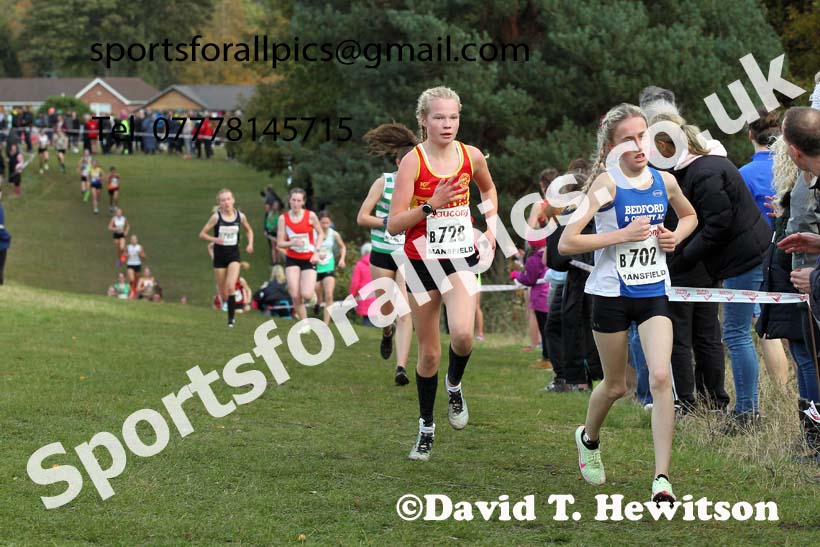 Girls under-15s 2021 National Cross Country Relays, Berry Hill Park, Mansfield. Photo: David T. Hewitson/Sports for All Pics
